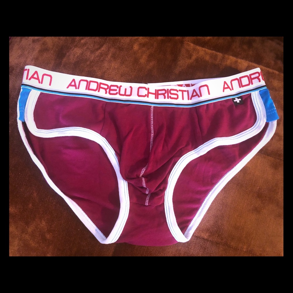 Men Andrew Christian Brief Underwear Waist Logo